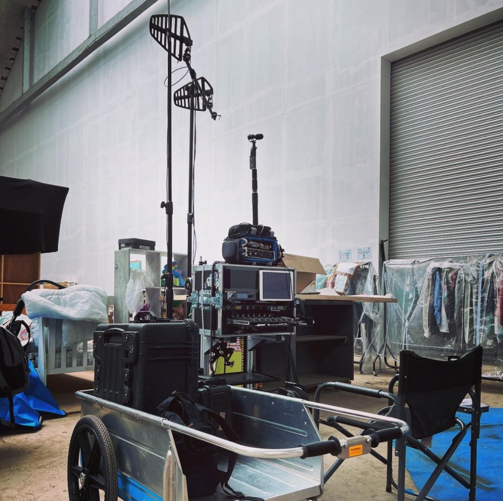 Soundstage Cart Rig with Shark-Fin Antenna Mast